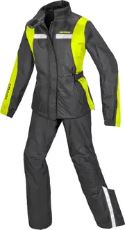 Spidi Touring, Rain suit 2pcs. women , color: Black/Neon-Yellow , size: XXL