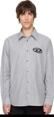 Diesel SEALED! NWT! Black & White S-Simply-E Shirt #A146390DNAN. Sz 52/XL. R2S!!