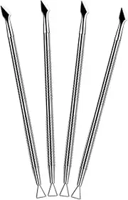 DRESSOOS Nail Art Tools Set 4pcs Cuticle Pusher Nail Pusher Manicure Tools for Home Salon