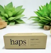 New HAPS Mood Care Candle Set Variety Pack 3 Candles 1 Ceramic Votive Drunk Text