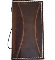 Genuine Leather case for Iphone 14 13 16E 15 16 Pro Max Wallet Plus Stitch Diy E