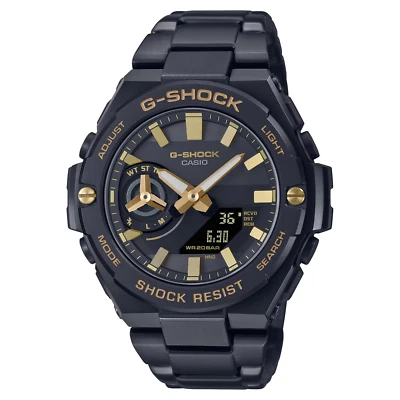 Casio G-Shock GST-B500 Series Black Stainless Steel Watch GSTB500BD1A9