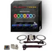 RGB Angel Eye LED Halo kit with IR Remote for 2004-2008 Mazda RX8 Headlights (for: Mazda)