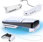 Horizontal Stand Only for PS5 Slim Console with 4-Port USB Hub, Base Stand