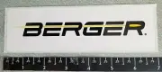 (7" Large - White) Berger Bullets Ammunition Ammo Vinyl Sticker Decal Shot Show