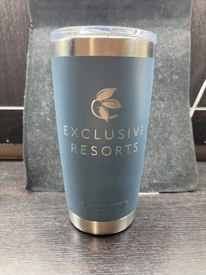 NEW Exclusive Resorts YETI 20 oz. Rambler with MagSlider Lid - Light Blue
