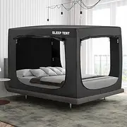 Queen Bed Canopy Tent - Portable Dream Tent Indoor Sleeping 70% Blackout