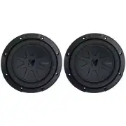 (2) Kicker 48CWR82 COMPR8 8" 1200w DVC 2-Ohm Car Audio Subwoofers Subs CWR8-2
