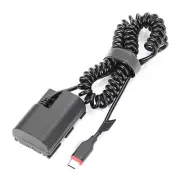 Type-C to LPE6 DR-E6 for Coupler Camera Power Cable for 60D 70D