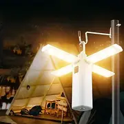 3-In-1 Outdoor Camping Light Foldable LED Light Invisible Hook Tent Light Portable Flashlight And Mobile Phone Charger Suitable For Emergency Situations Hiking