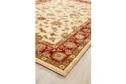 Classic Rug Ivory with Burgundy Border