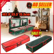 Wrapping Paper Storage Christmas Foldable Gift Wrap Card Bows Box Xmas Bags UL