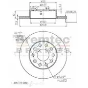Bremtec Euro-Line GeoZinc Coated Brake Rotor - BDR16790EL