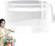 DAWCBVJQ Foldable Basin | Portable Wash Basin - with Handles Clear Laundry Bucket for Clothes Gardening Picnic Kitchen Business Trip Beach Patio Yard Farm