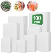 Vivva Vacuum Sealer Bags 25x35cm 100pcs with BPA Free and Puncture Prevention Vacuum Seal Freezer Bags Great for Sous Vide Vaccume Sealer PreCut Bags