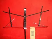 Sound & Stage Music Stand Deluxe Folding Sheet Music Stand chrome
