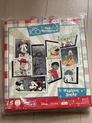 Boys Disney 100 Retro Reimagined 15 Socks Advent Calendar Sz S/M Shoe 9-2.5 New