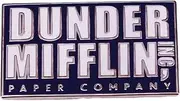 [Pinstant] The Office Dunder Mifflin Inc Paper Company Logo Comedy TV Show Michael Scott Dwight 1.4" Enamel Pin Badge, 1.4 Inches, Enamel, enamel