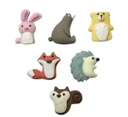 Cuties - Shelly's Buttons - Animals Flat Back Embellishments - Craft Scrap