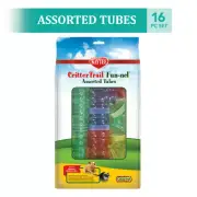 Kaytee CritterTrail Fun-nel Small Animal Habitat Tubes Tunnel Assorted 16 Piece