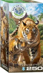 New In Box Eurographics Tigers 250-Pieces Jigsaw Puzzle