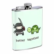Better Together Em8 Flask 8oz Stainless Steel Hip Drinking Whiskey
