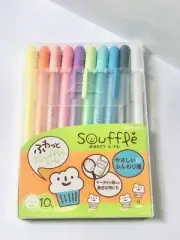 Sakura Gelly Roll Souffle Opaque Puffy Ink Pens, Set of 10 Assorted Colors
