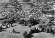 town centre and St George's Church Modbury 1930 England OLD PHOTO 1