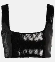 [Galvan] Galvan Beating Heart sequin top AU 16 black