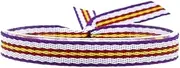 Pulsera Real Madrid Merengue de Tela Ajustable