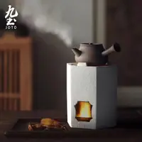 在飛比找ETMall東森購物網優惠-日式炭爐禪意功夫陶茶具紅泥茶爐橄欖碳爐小火爐煮茶壺茶道零配