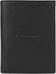 [Sergio Tacchini] Mens Genuine Leather Slim Wallet with Card Holder Black Classic