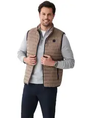 [Gazman] Lightweight Puffer Vest in Taupe