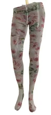 Dolce & Gabbana Floral Nylon Mesh Tights - Elegance in Women's Bloom Authentic
