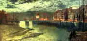 John Grimshaw Whitby Docks 1876 17"x 22" Archival Art Print