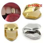 1~10PCS Single Tooth CAPs Hip Hop Grills for Teeth Mouth Rapper Party Accessorie