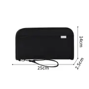 GGP Black Portable Rfid Blocking Travel Passport Holder With Large Capacity