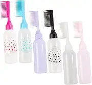 6pcs Hair Dye Comb Bottle Hair Oils Directions Hair Dye Shampoo Pipette for Hair Oil Spray Comb Bottle Applicator Root Applicator Bottle for Hair Root Comb Applicator Bottle Baluue