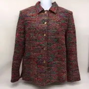 Draper's & Damon's Multi Colored Earth Tones Nubby Jacket/Blazer NWT-Size S