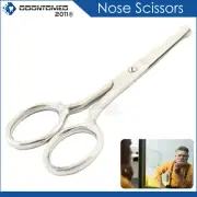 3.5" Mini Str Mustache Nose Ear Hair Remover Scissors Trimmer w/Safety BTS-626