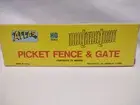 Atlas 776, White Picket Fence & Gate, 72" Inches, Train Layout Scenery, HO Scale