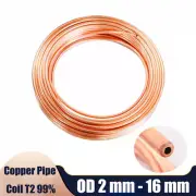 2mm/3mm/4mm/5mm/6mm/8mm/10mm to 16mm Copper Tube Pipe Coil Soft /Water/Gas/DIY