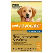 Advocate Blue Spot-On Flea & Worming Treatment 25kg+ Dog - 6pk