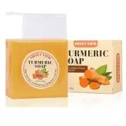 Jabón de cúrcuma, 4.23oz para rostro y cuerpo, hecho a mano