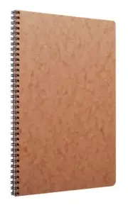 Age Bag Spiral Notebook A4 Lined Tobacco