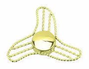 GOLD BICYCLE TWISTED KNOCK-OFF BOOM RING AXLE COVER CRUISER LOWRIDER BIKES