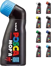 POSCA 183253 POSCA Marker MOP´R PCM-22, Round Stamp Tip 3-19 mm, Light Blue, Pack of 1, Ergonomic Shape
