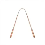 SWOSH Copper Tongue cleaner- Natural & Ayurvedic Tongue Scrubber for Bad Breath Treatment - Easy To Use Tongue Cleaner for Adults - 100% Copper Tongue Scraper for Oral Care