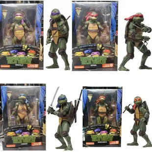 模型手辦 NECA 忍者神龜  7寸可動  1990電影版 TMNT 限定版 人偶模型手辦