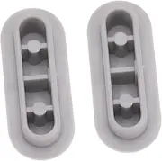 2Pcs Antislip Toilet Seat Bumper Gasket Kit Durable Cushioning Pads for Height Increase Easy Installation Compatible with Toilet Seats Grey